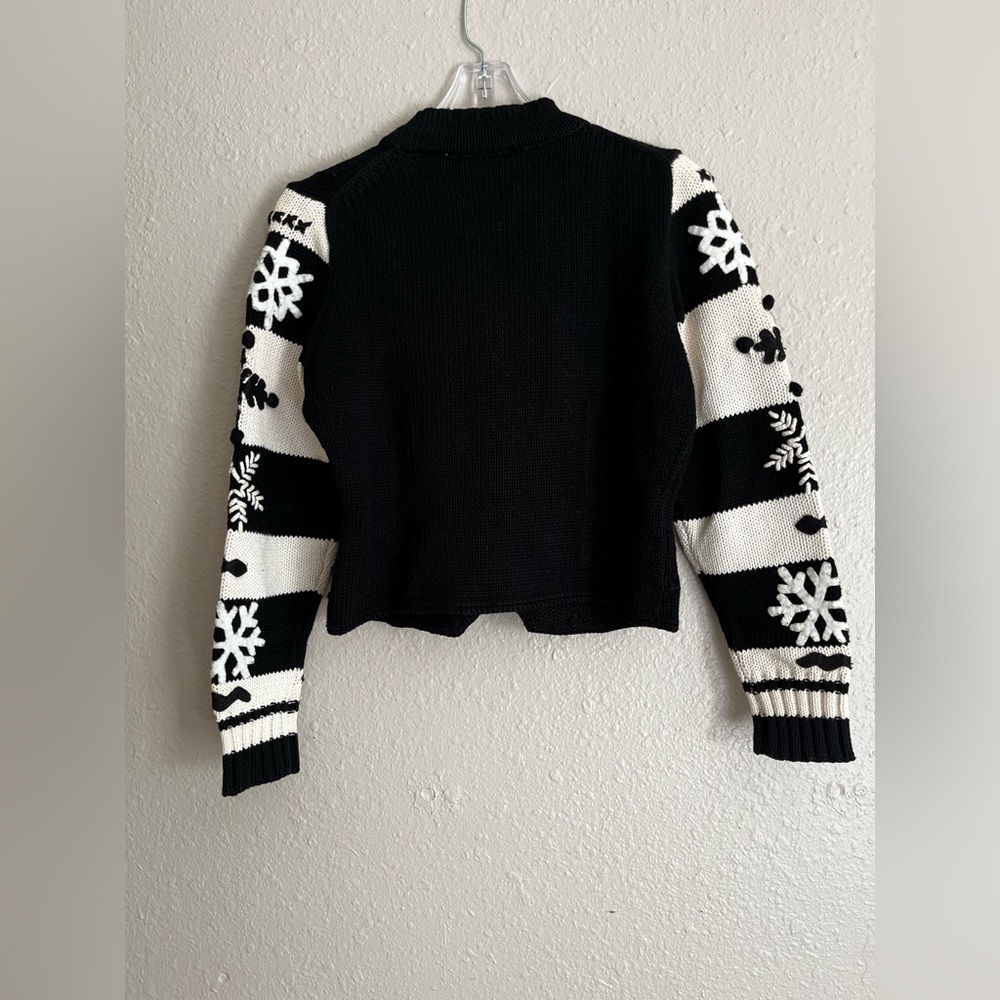 Vintage Michael Simon snowflake zip up sweater - Picture 2 of 8